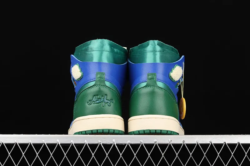 All Categories Air Jordan Jordan Series Basketball Shoes Air Jordan 1 High Air Jordan 1 Zoom Comfort AJ1 Joe 1 Blue Green California High Top Classic Retro Cultural Leisure Sports Basketball Shoes DJ1199-400